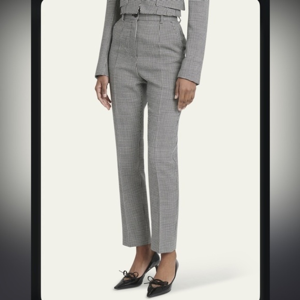 Dolce & Gabbana Wool Houndstooth Trouser Pant